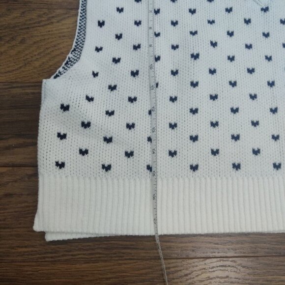 Free People Easy Street White Black Knit Vest NWOT-  XS - Picture 9 of 9